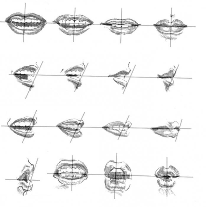 comment dessiner les lèvres