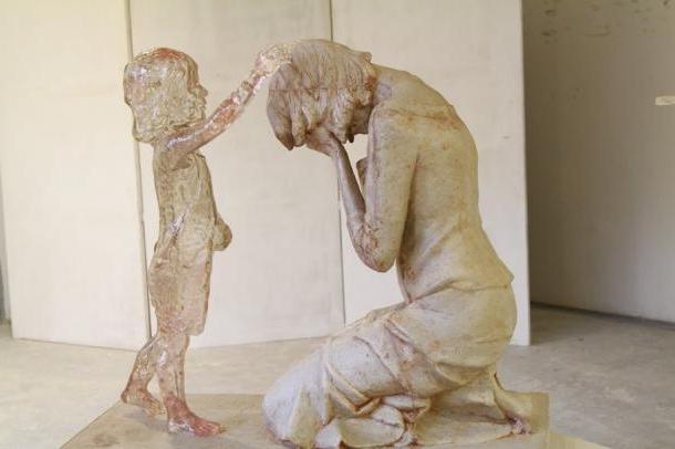 Monument aux enfants à naître à Riga - douleur et peur