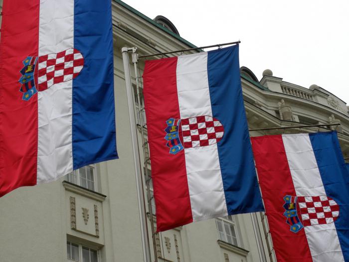 drapeau de la Croatie photo
